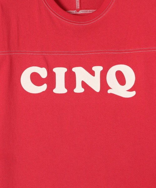 FREAK'S STORE（フリークスストア）の「配色ステッチロゴTシャツ（Tシャツ/カットソー・レディース・オフホワイト/レッド/ネイビー・ﾌﾘ-）」の18枚目の写真