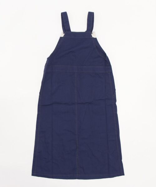 CUBE SUGAR（キューブシュガー）の「無地綿ツイルサロペットスカート（ジャンパースカート・レディース・ベージュ/ネイビー/カーキ・M）」の4枚目の写真