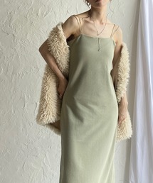 She's Closet（シーズクローゼット）の「カップ付きハイウエストダブルストラップIラインタイトロングキャミワンピース（ワンピース）」