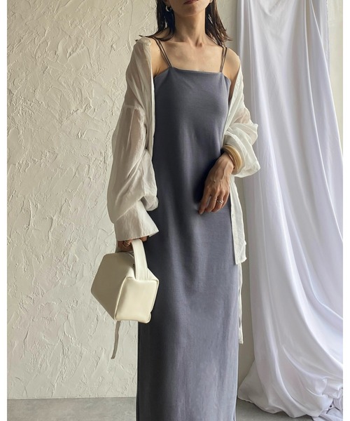 ネイビーIラインワンピース　未使用タグ付き ヴィンテージフラワーIラインワンピース｜DAY by DAY It's