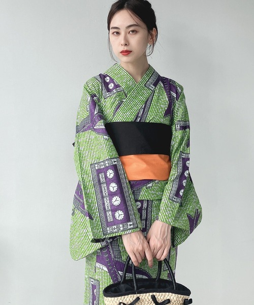 AS KNOW AS plus（アズノゥアズプラス）の「アフリカンプリント浴衣 2点セット  【ZOZOTOWN限定アイテム】（浴衣・レディース・その他1/その他2/その他3/その他5/その他4/その他6・FREE）」の2枚目の写真