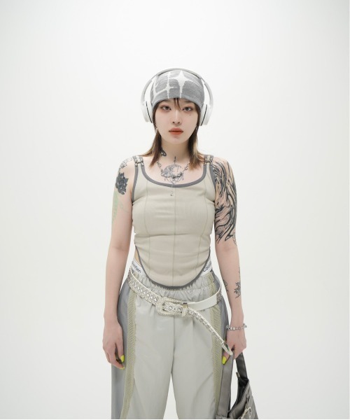 XU（エックスユー）の「【Never mind the XU】design beanie 2 / 【ネバーマインド ザ エックスユー】デザインニット帽子（ニットキャップ/ビーニー・メンズ・アイボリー/ブラック/グレー・ONE SIZE）」の17枚目の写真