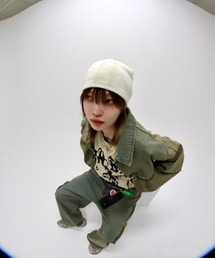 XU（エックスユー）の「【Never mind the XU】design beanie 2 / 【ネバーマインド ザ エックスユー】デザインニット帽子（ニットキャップ/ビーニー）」