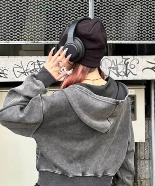 XU(エックスユー)の「【Never mind the XU】design beanie 2 / 【ネバーマインド ザ エックスユー】デザインニット帽子(ニットキャップ/ビーニー・メンズ・アイボリー/ブラック/グレー・ONE SIZE)」の10枚目の写真