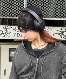 XU（エックスユー）の「【Never mind the XU】design beanie 2 / 【ネバーマインド ザ エックスユー】デザインニット帽子（ニットキャップ/ビーニー）」