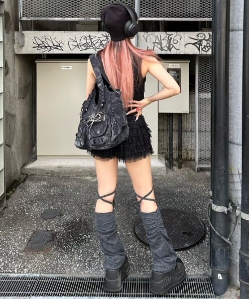 XU(エックスユー)の「【Never mind the XU】design beanie 2 / 【ネバーマインド ザ エックスユー】デザインニット帽子(ニットキャップ/ビーニー・メンズ・アイボリー/ブラック/グレー・ONE SIZE)」の18枚目の写真