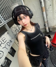 XU（エックスユー）の「【Never mind the XU】design beanie 2 / 【ネバーマインド ザ エックスユー】デザインニット帽子（ニットキャップ/ビーニー）」