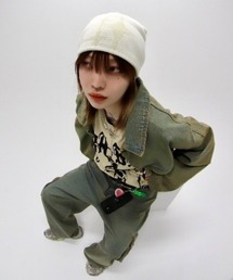 XU（エックスユー）の「【Never mind the XU】design beanie 2 / 【ネバーマインド ザ エックスユー】デザインニット帽子（ニットキャップ/ビーニー）」