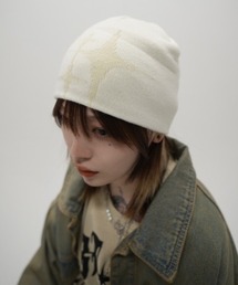 XU（エックスユー）の「【Never mind the XU】design beanie 2 / 【ネバーマインド ザ エックスユー】デザインニット帽子（ニットキャップ/ビーニー）」