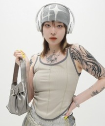 XU（エックスユー）の「【Never mind the XU】design beanie 2   【ネバーマインド ザ エックスユー】デザインニット帽子（ニットキャップ/ビーニー）」