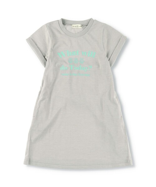 BRANSHES（ブランシェス）の「バックウエストあきワンピース（ワンピース・キッズ・杢グレー/ブラック・110/120/90/130/100）」の10枚目の写真