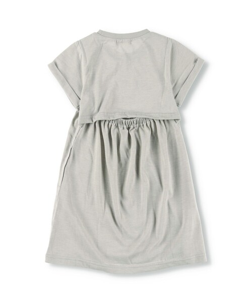 BRANSHES（ブランシェス）の「バックウエストあきワンピース（ワンピース・キッズ・杢グレー/ブラック・110/120/90/130/100）」の15枚目の写真