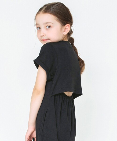 BRANSHES（ブランシェス）の「バックウエストあきワンピース（ワンピース・キッズ・杢グレー/ブラック・110/120/90/130/100）」の18枚目の写真