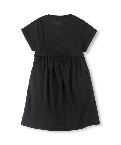 BRANSHES（ブランシェス）の「バックウエストあきワンピース（ワンピース・キッズ・杢グレー/ブラック・110/120/90/130/100）」の9枚目の写真