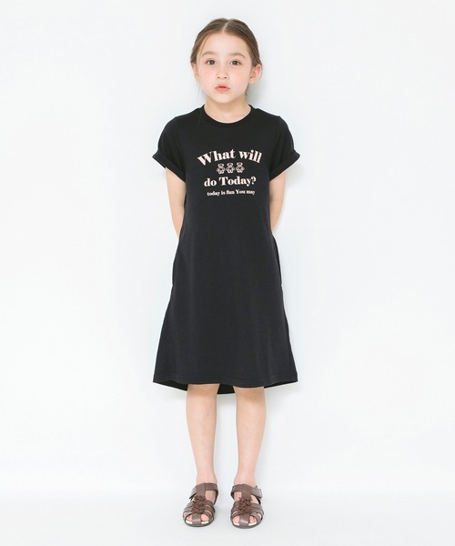 BRANSHES（ブランシェス）の「バックウエストあきワンピース（ワンピース・キッズ・杢グレー/ブラック・110/120/90/130/100）」の21枚目の写真