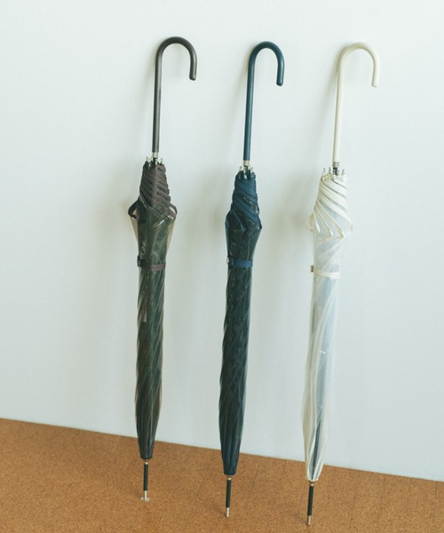 VANNIE U（ヴァニーユー）の「クリアフラワーアンブレラ/ビニール傘（長傘・レディース・ホワイト/ピンク/ブラウン/グレー・FREE）」の9枚目の写真