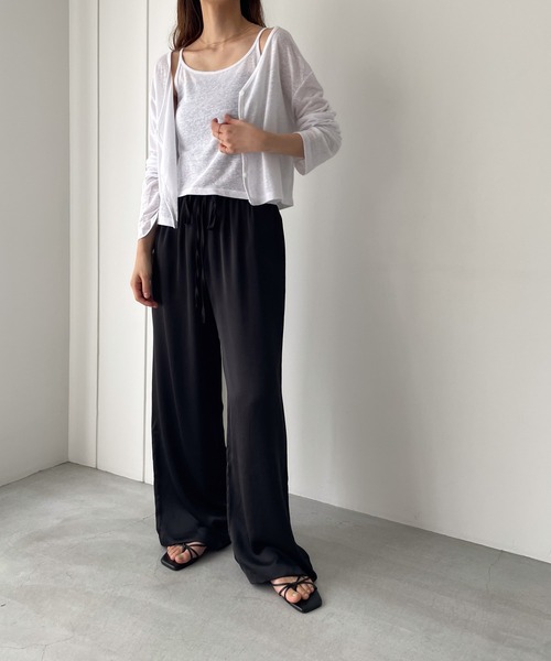 CANAL JEAN(キャナルジーン)の「RED CHOP WORKS(レッドチョップワークス) スラブカットソーアンサンブル(アンサンブル・レディース・ホワイト/ブラック・ONE SIZE)」の5枚目の写真