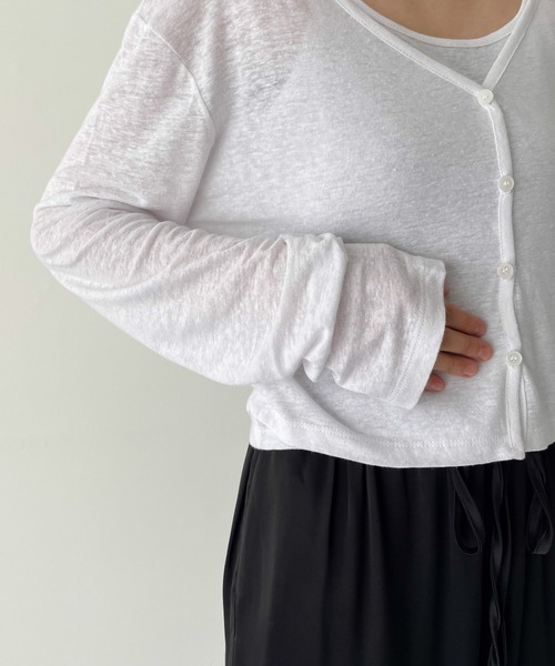 CANAL JEAN(キャナルジーン)の「RED CHOP WORKS(レッドチョップワークス) スラブカットソーアンサンブル(アンサンブル・レディース・ホワイト/ブラック・ONE SIZE)」の14枚目の写真