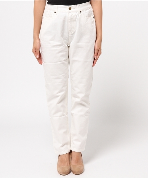 OUTLET（アウトレット）の「【who's who Chico】ハイウエストデニムPT（その他パンツ・レディース・ホワイト・MEDIUM）」の2枚目の写真