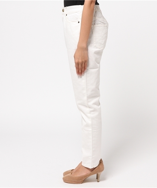 OUTLET（アウトレット）の「【who's who Chico】ハイウエストデニムPT（その他パンツ・レディース・ホワイト・MEDIUM）」の3枚目の写真