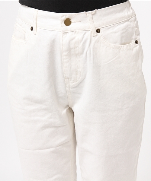 OUTLET（アウトレット）の「【who's who Chico】ハイウエストデニムPT（その他パンツ・レディース・ホワイト・MEDIUM）」の5枚目の写真