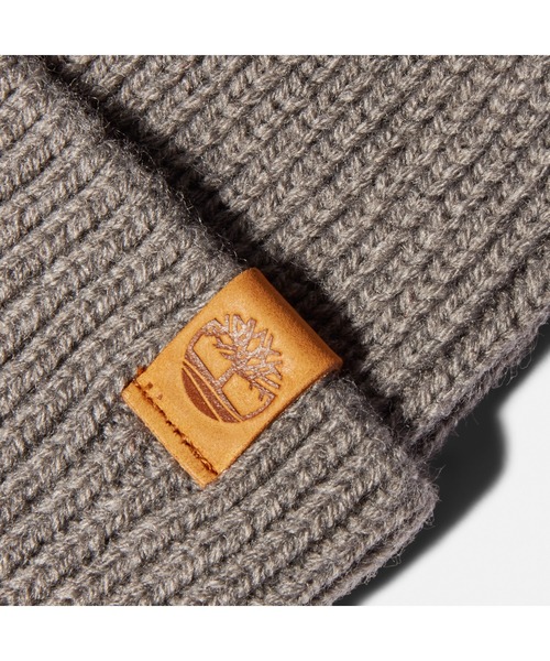 Timberland（ティンバーランド）の「オールジェンダー フィッシュマン ビーニー（ニットキャップ/ビーニー・メンズ・ライトグレー/ブラック/イエロー系その他・FREE）」の6枚目の写真