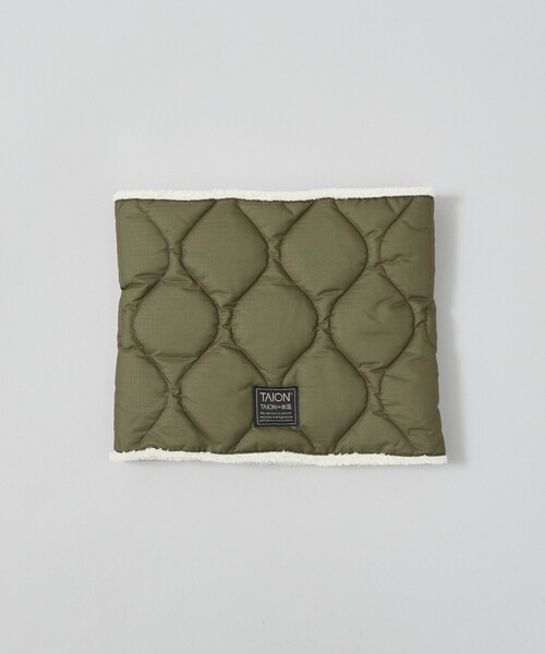 TAION(タイオン)の「【TAION /タイオン】リバーシブル ダウンネックウォーマー/DOWN NECK WARME/ユニセックス/R203ML-1/(ネックウォーマー/スヌード・メンズ・ブラック/カーキ/ダークネイビー/ブラック系その他/ダークグリーン/グリーン系その他/グリーン系その他2/ダークベージュ・フリー)」の10枚目の写真