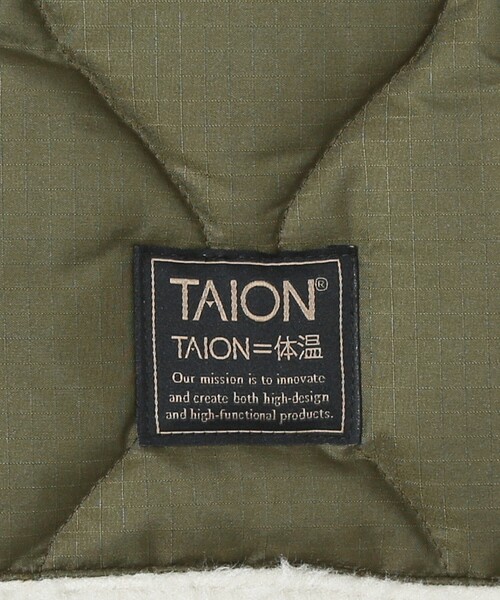 TAION(タイオン)の「【TAION /タイオン】リバーシブル ダウンネックウォーマー/DOWN NECK WARME/ユニセックス/R203ML-1/(ネックウォーマー/スヌード・メンズ・ブラック/カーキ/ダークネイビー/ブラック系その他/ダークグリーン/グリーン系その他/グリーン系その他2/ダークベージュ・フリー)」の12枚目の写真