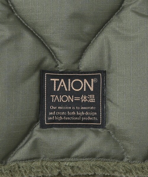 TAION(タイオン)の「【TAION /タイオン】リバーシブル ダウンネックウォーマー/DOWN NECK WARME/ユニセックス/R203ML-1/(ネックウォーマー/スヌード・メンズ・ブラック/カーキ/ダークネイビー/ブラック系その他/ダークグリーン/グリーン系その他/グリーン系その他2/ダークベージュ・フリー)」の18枚目の写真