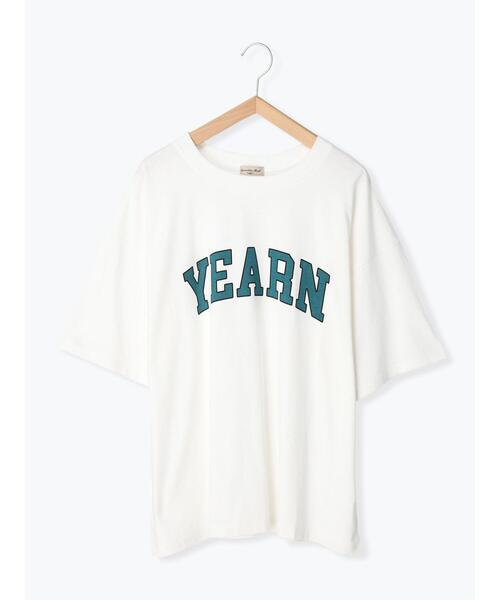 Samansa Mos2（サマンサ モスモス）の「フロントロゴプリントTシャツ（Tシャツ/カットソー・レディース・オフホワイト/イエロー/チャコールグレー/ブラウン・F）」の13枚目の写真