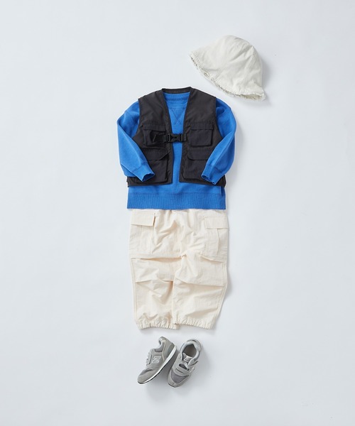 CIAOPANIC TYPY(チャオパニックティピー)の「【KIDS】ウォッシャブルスウェットライクニット(ニット/セーター・キッズ・グリーン/ピンク/ホワイト/ブラック/ブルー/グレー/グリーン系その他2/サックスブルー・S/M/L/XL/XXL)」の15枚目の写真