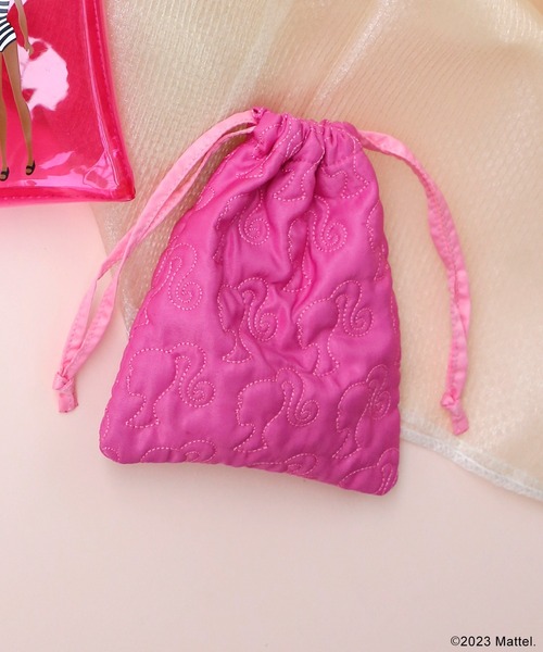 Barbie（バービー）の「【Barbie】バービー　キルティング巾着（ポーチ・レディース・ピンク/パープル・FREE）」の8枚目の写真