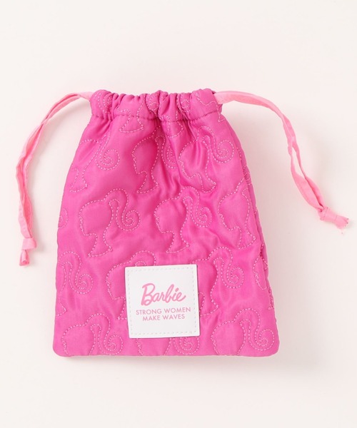 Barbie（バービー）の「【Barbie】バービー　キルティング巾着（ポーチ・レディース・ピンク/パープル・FREE）」の5枚目の写真