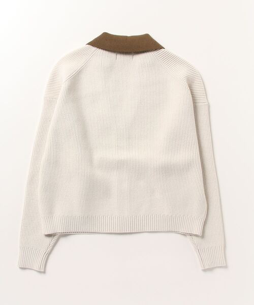 FRED PERRY（フレッドペリー）の「Ribbed Collar Cardigan（カーディガン/ボレロ・レディース・ベージュ・10）」の2枚目の写真