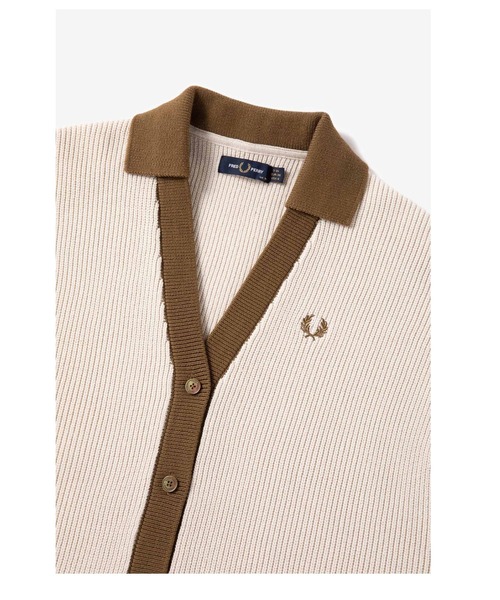 FRED PERRY（フレッドペリー）の「Ribbed Collar Cardigan
