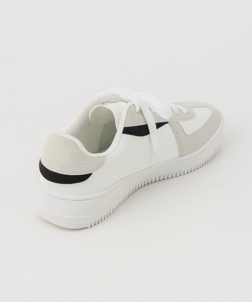 Honeys（ハニーズ）の「ジャーマントレーナースニーカー（スニーカー・レディース・ホワイト系その他/ホワイト/ブラック・L/LL/S/M）」の11枚目の写真