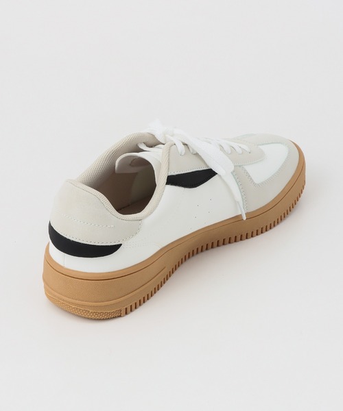 Honeys（ハニーズ）の「ジャーマントレーナースニーカー（スニーカー・レディース・ホワイト系その他/ホワイト/ブラック・L/LL/S/M）」の17枚目の写真