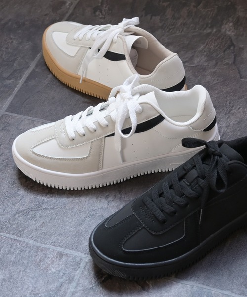 Honeys（ハニーズ）の「ジャーマントレーナースニーカー（スニーカー・レディース・ホワイト系その他/ホワイト/ブラック・L/LL/S/M）」の18枚目の写真