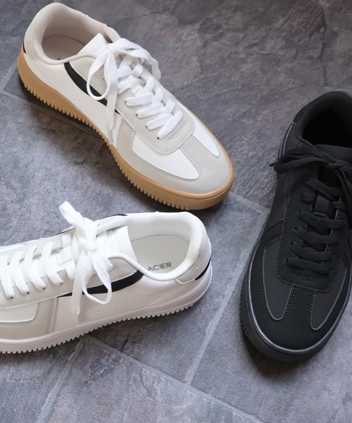 Honeys（ハニーズ）の「ジャーマントレーナースニーカー（スニーカー・レディース・ホワイト系その他/ホワイト/ブラック・L/LL/S/M）」の19枚目の写真