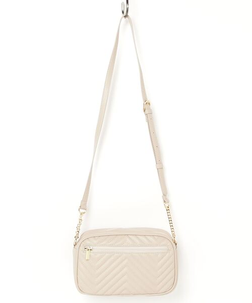 CECIL McBEE（セシルマクビー）の「キルトバッグ　ショルダー（ショルダーバッグ・レディース・ベージュ/ブラック・F）」の3枚目の写真