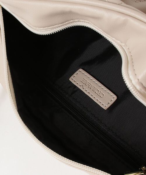 CECIL McBEE（セシルマクビー）の「キルトバッグ　ショルダー（ショルダーバッグ・レディース・ベージュ/ブラック・F）」の5枚目の写真