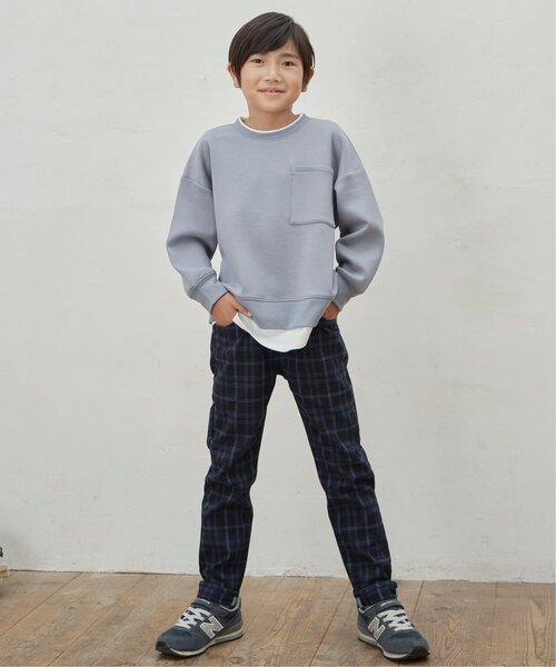 ikka（イッカ）の「ストレッチパンツ  （120~160cm）（その他パンツ・キッズ・ネイビー/オリーブ/ブルー/ブラック・140/160/150/130/120）」の8枚目の写真