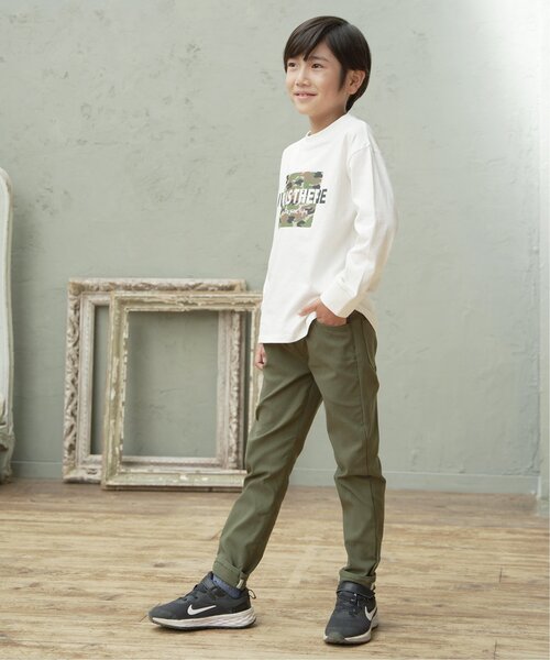 ikka（イッカ）の「ストレッチパンツ  （120~160cm）（その他パンツ・キッズ・ネイビー/オリーブ/ブルー/ブラック・140/160/150/130/120）」の15枚目の写真