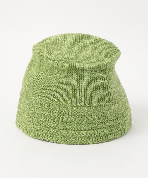 green label relaxing(グリーンレーベルリラクシング)の「GLR ニットバケット / 帽子(ハット・キッズ・ライム/ブラック/オフホワイト・FREE)」の7枚目の写真