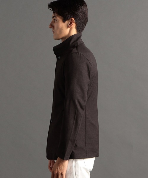 MONSIEUR NICOLE(ムッシュニコル)の「ドビーツイルプリント スタンドカラーブルゾン(ブルゾン・メンズ・ブラック/ブラウン/ネイビー・MEDIUM/LARGE/X-LARGE)」の9枚目の写真