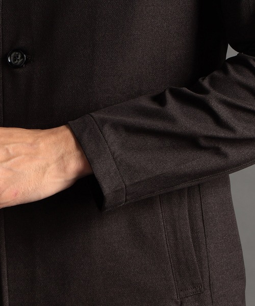 MONSIEUR NICOLE(ムッシュニコル)の「ドビーツイルプリント スタンドカラーブルゾン(ブルゾン・メンズ・ブラック/ブラウン/ネイビー・MEDIUM/LARGE/X-LARGE)」の12枚目の写真