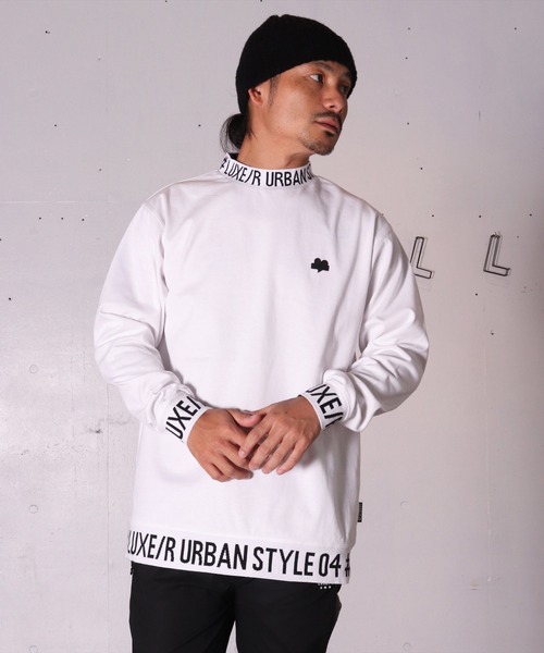 LUXE/R GOLF(ラグジュ ゴルフ)の「(RM)【LUXE/R GOLF】ストレッチ スムース ハイネック 長袖 Tシャツ(Tシャツ/カットソー・メンズ・ホワイト/ブラック/チャコールグレー・MEDIUM/XX-LARGE/LARGE/XXX-LARGE/X-LARGE)」の6枚目の写真