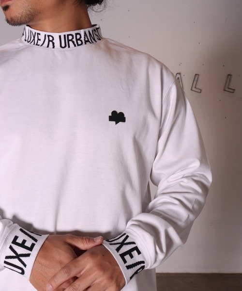 LUXE/R GOLF(ラグジュ ゴルフ)の「(RM)【LUXE/R GOLF】ストレッチ スムース ハイネック 長袖 Tシャツ(Tシャツ/カットソー・メンズ・ホワイト/ブラック/チャコールグレー・MEDIUM/XX-LARGE/LARGE/XXX-LARGE/X-LARGE)」の7枚目の写真