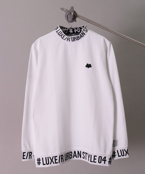 LUXE/R GOLF(ラグジュ ゴルフ)の「(RM)【LUXE/R GOLF】ストレッチ スムース ハイネック 長袖 Tシャツ(Tシャツ/カットソー・メンズ・ホワイト/ブラック/チャコールグレー・MEDIUM/XX-LARGE/LARGE/XXX-LARGE/X-LARGE)」の8枚目の写真