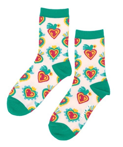 チチカカ（チチカカ）の「コラソンソックス 23-25cm（ソックス/靴下・レディース・ブラウン/ブラック/ホワイト・FREE）」の11枚目の写真